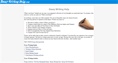 Desktop Screenshot of essaywritinghelp.com